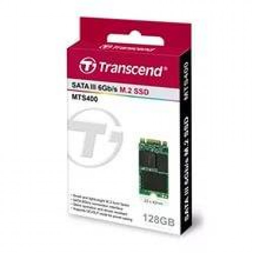 Твердотельный диск 128GB Transcend MTS400, M.2",SATA III [ R/W - 160/560 MB/s]